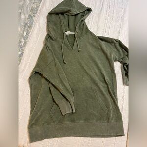 Olive Green Women's Hoodie Sweatshirt